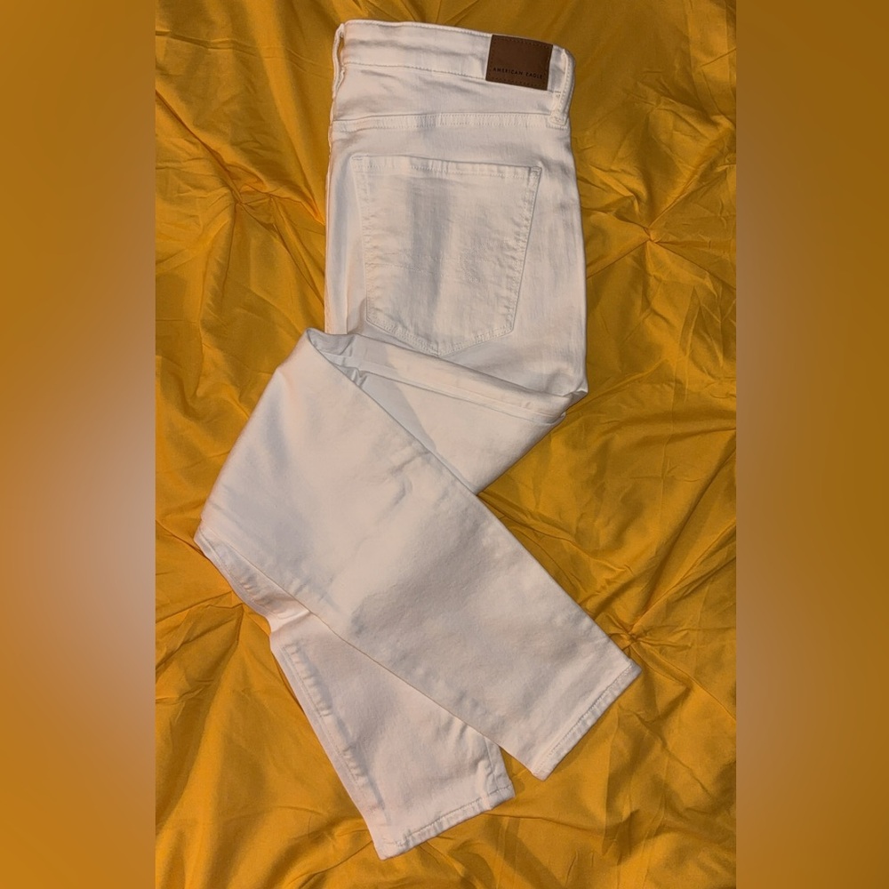 American Eagle Outfitters White Straight Leg Jeans